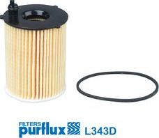 Purflux L343D - Filtro olio www.autoricambi360.it