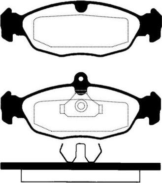 GM 90421736 - Kit pastiglie freno, Freno a disco www.autoricambi360.it