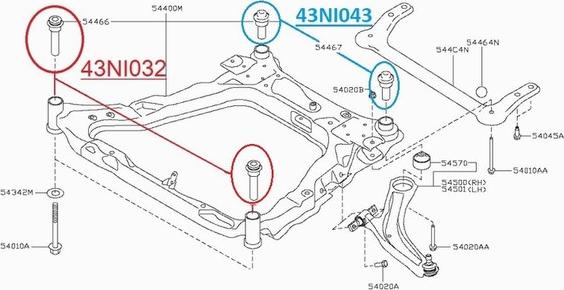 Red Line 43NI032 - Supporto, Braccio oscillante www.autoricambi360.it