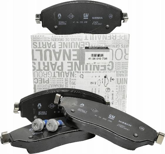 RENAULT 41 06 048 68R - Kit pastiglie freno, Freno a disco www.autoricambi360.it