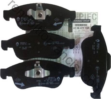 RENAULT 41060-7115R - Kit pastiglie freno, Freno a disco www.autoricambi360.it