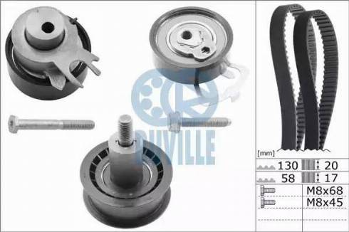 Ruville 5545652 - Kit di rulli, Cinghia dentata www.autoricambi360.it