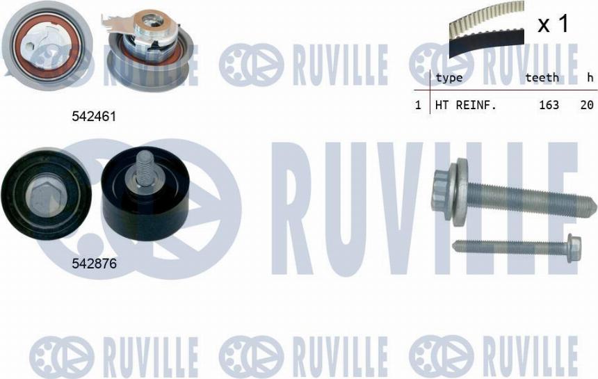 Ruville 550495 - Kit cinghie dentate www.autoricambi360.it