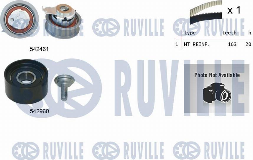 Ruville 550509 - Kit cinghie dentate www.autoricambi360.it
