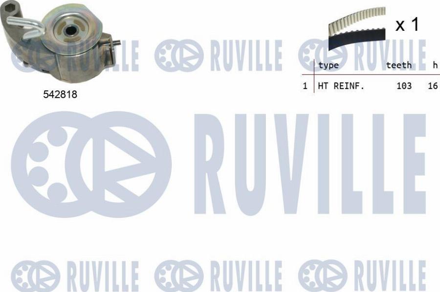 Ruville 550515 - Kit cinghie dentate www.autoricambi360.it