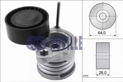 Ruville 55064 - Tendicinghia, Cinghia Poly-V www.autoricambi360.it