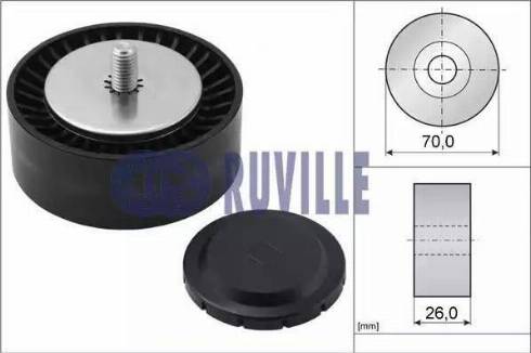 Ruville 55065 - Galoppino / Guidacinghia, Cinghia Poly-V www.autoricambi360.it