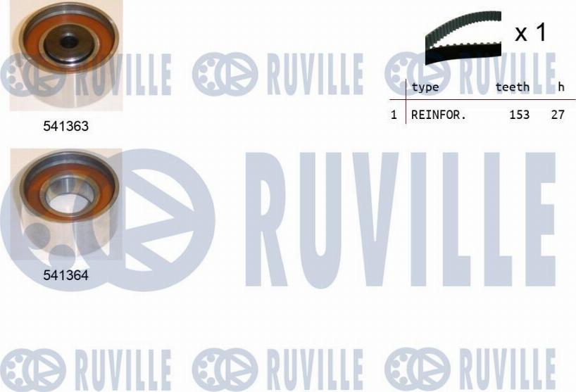 Ruville 550307 - Kit cinghie dentate www.autoricambi360.it