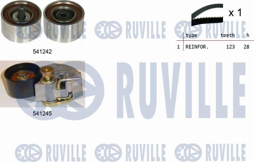 Ruville 550275 - Kit cinghie dentate www.autoricambi360.it