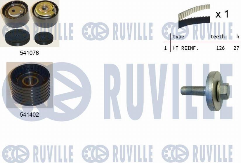 Ruville 550278 - Kit cinghie dentate www.autoricambi360.it