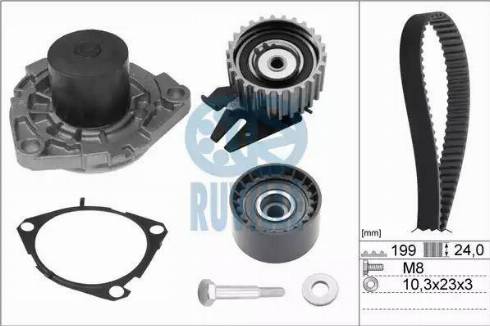 Ruville 55898711 - Pompa acqua + Kit cinghie dentate www.autoricambi360.it