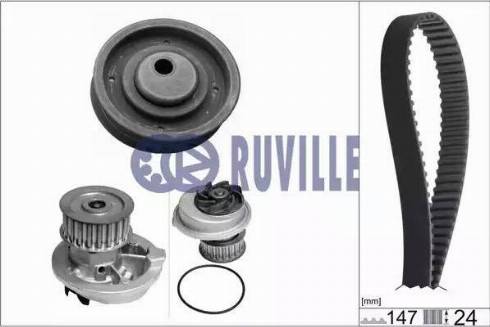 Ruville 55300701 - Pompa acqua + Kit cinghie dentate www.autoricambi360.it