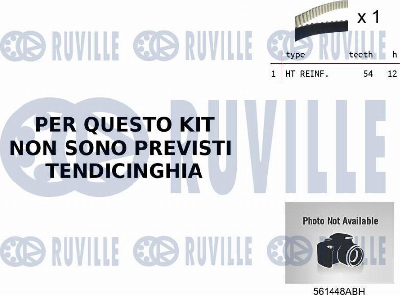Ruville 55B0022 - Pompa acqua + Kit cinghie dentate www.autoricambi360.it