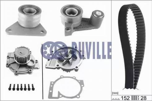 Ruville 56511701 - Pompa acqua + Kit cinghie dentate www.autoricambi360.it