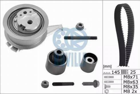 Ruville 5639070 - Kit cinghie dentate www.autoricambi360.it