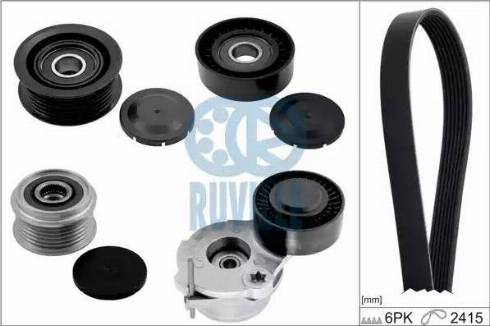 Ruville 5635280 - Kit Cinghie Poly-V www.autoricambi360.it