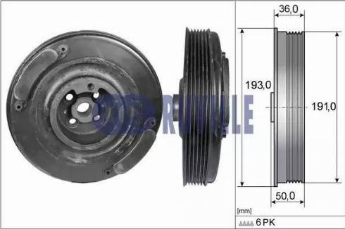Ruville 515400 - Puleggia cinghia, Albero a gomiti www.autoricambi360.it