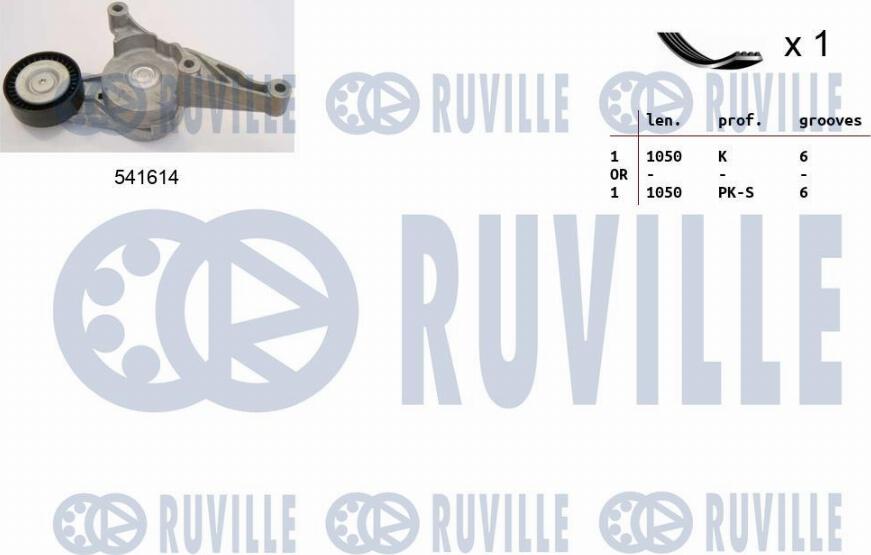 Ruville 570094 - Kit Cinghie Poly-V www.autoricambi360.it