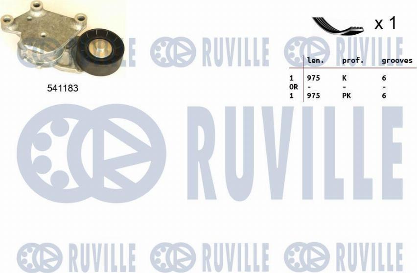 Ruville 570092 - Kit Cinghie Poly-V www.autoricambi360.it