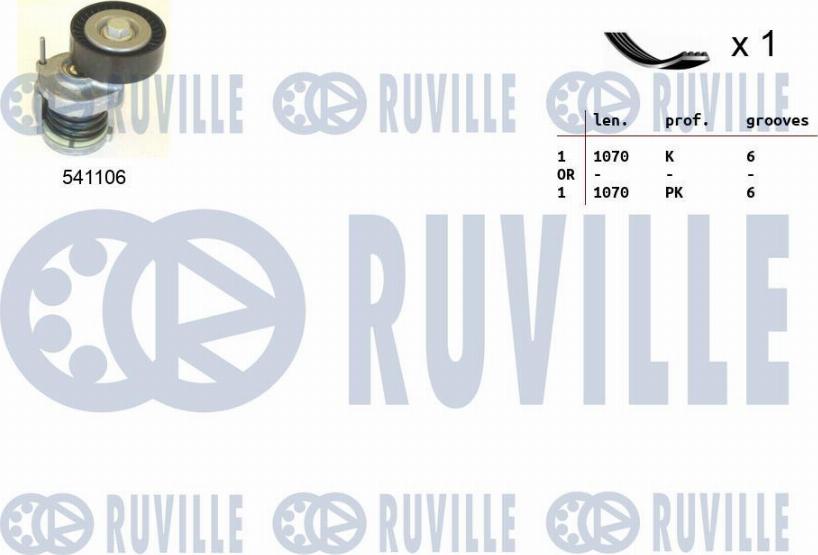 Ruville 570064 - Kit Cinghie Poly-V www.autoricambi360.it