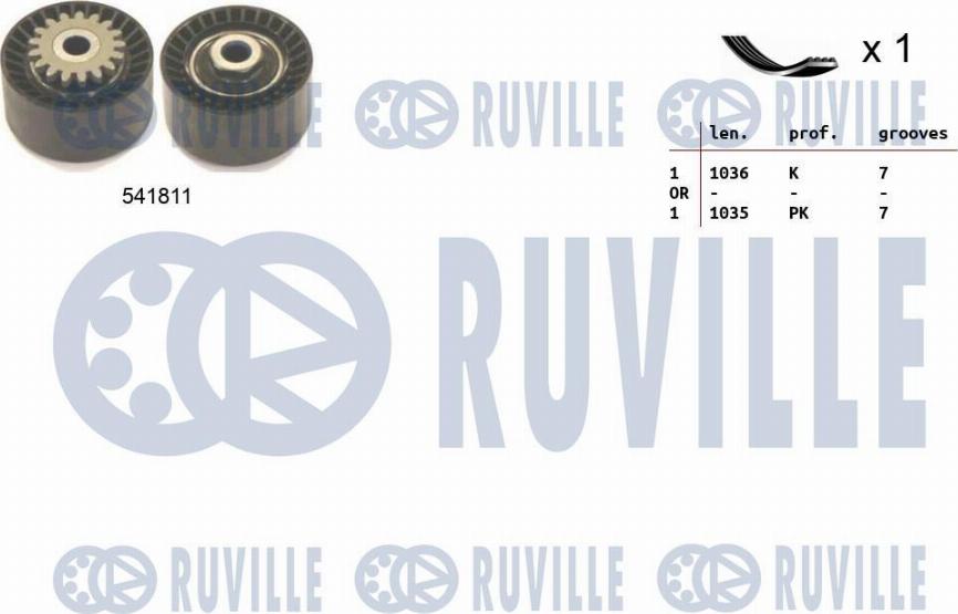 Ruville 570065 - Kit Cinghie Poly-V www.autoricambi360.it