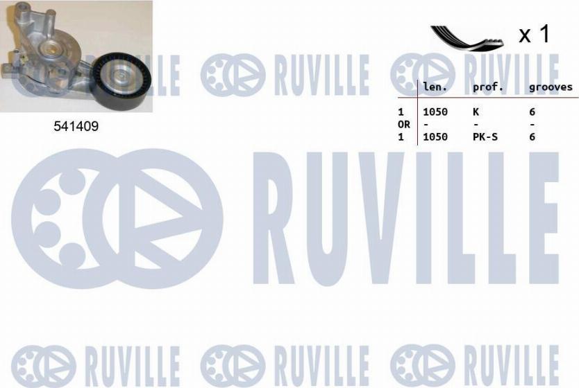 Ruville 570089 - Kit Cinghie Poly-V www.autoricambi360.it