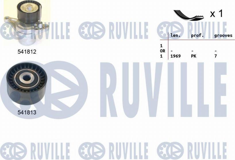 Ruville 570192 - Kit Cinghie Poly-V www.autoricambi360.it