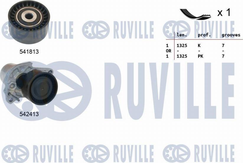 Ruville 570156 - Kit Cinghie Poly-V www.autoricambi360.it