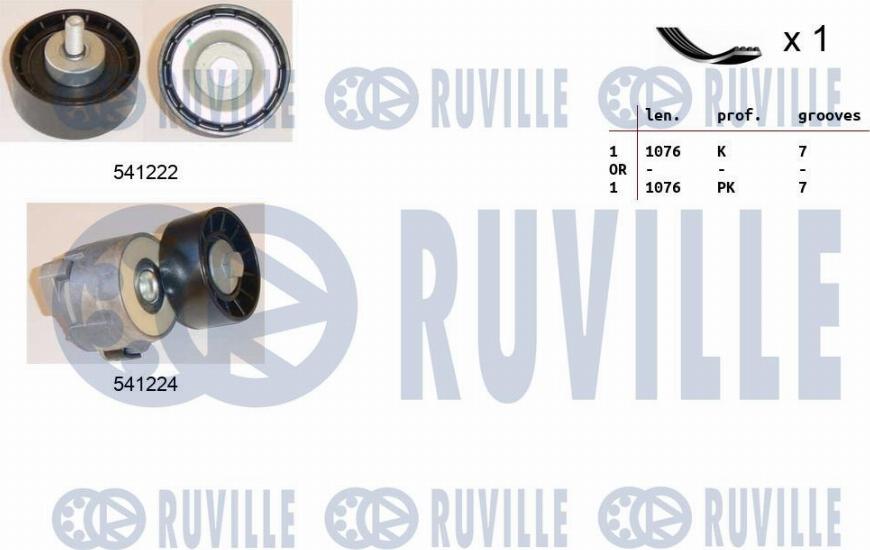 Ruville 570109 - Kit Cinghie Poly-V www.autoricambi360.it