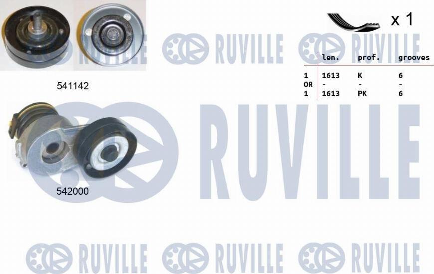 Ruville 570118 - Kit Cinghie Poly-V www.autoricambi360.it