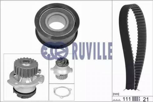 Ruville 57201702 - Pompa acqua + Kit cinghie dentate www.autoricambi360.it