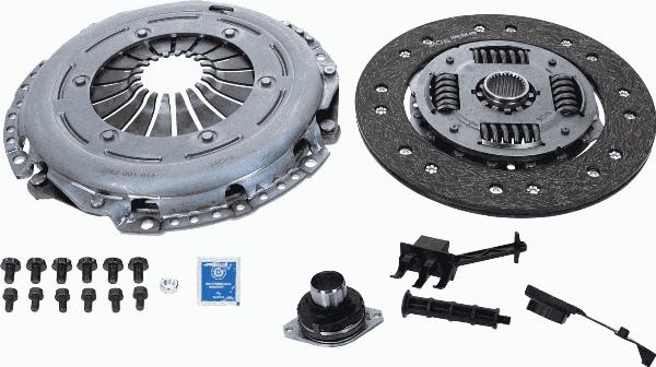 SACHS 3000 970 072 - Kit frizione www.autoricambi360.it