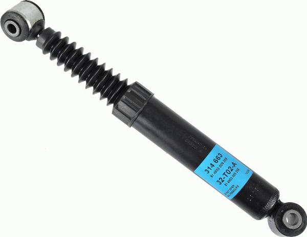 SACHS 314 663 - Ammortizzatore www.autoricambi360.it