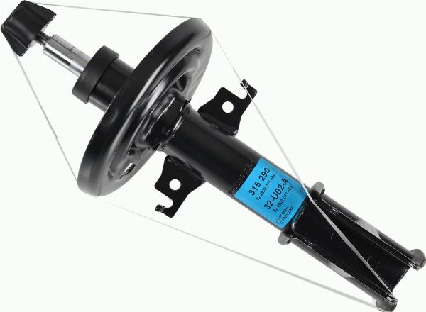 SACHS 315 290 - Ammortizzatore www.autoricambi360.it
