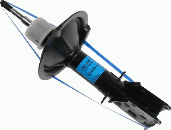 SACHS 290 260 - Ammortizzatore www.autoricambi360.it