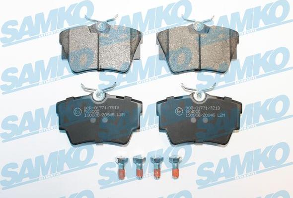 Samko 5SP946 - Kit pastiglie freno, Freno a disco www.autoricambi360.it