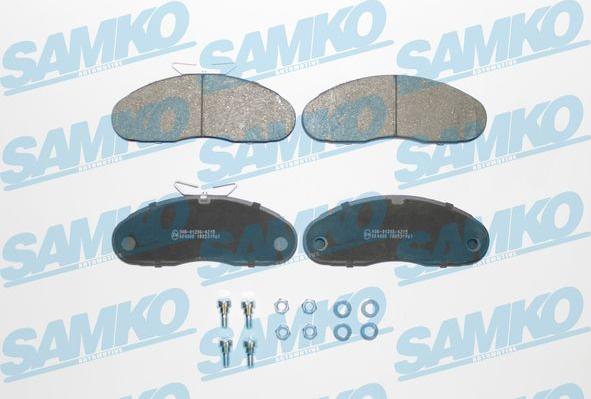 Samko 5SP961 - Kit pastiglie freno, Freno a disco www.autoricambi360.it