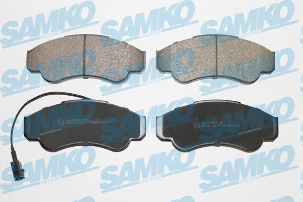 Samko 5SP967 - Kit pastiglie freno, Freno a disco www.autoricambi360.it