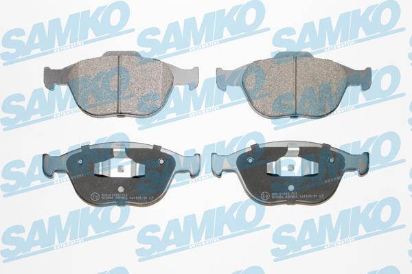 Samko 5SP906 - Kit pastiglie freno, Freno a disco www.autoricambi360.it
