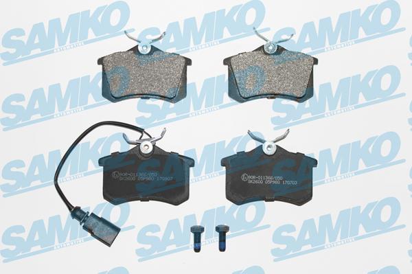 Samko 5SP980 - Kit pastiglie freno, Freno a disco www.autoricambi360.it