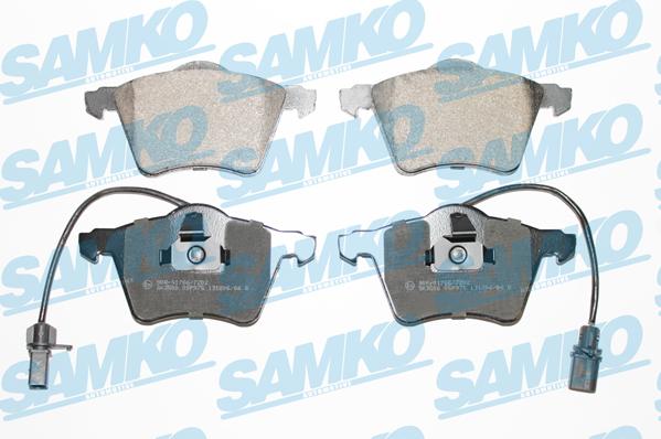 Samko 5SP975 - Kit pastiglie freno, Freno a disco www.autoricambi360.it