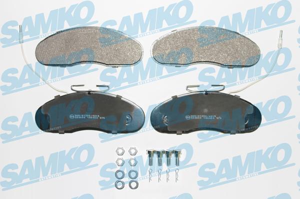Samko 5SP976 - Kit pastiglie freno, Freno a disco www.autoricambi360.it