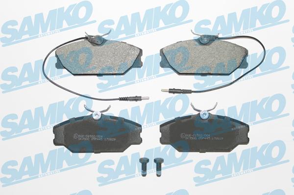 Samko 5SP445 - Kit pastiglie freno, Freno a disco www.autoricambi360.it
