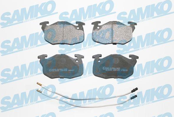 Samko 5SP435 - Kit pastiglie freno, Freno a disco www.autoricambi360.it