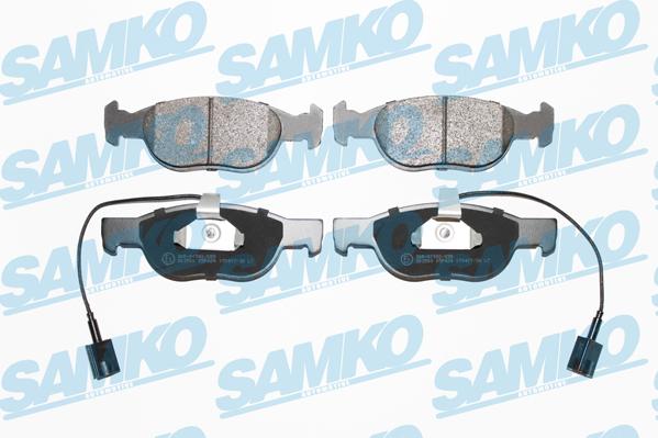 Samko 5SP424 - Kit pastiglie freno, Freno a disco www.autoricambi360.it