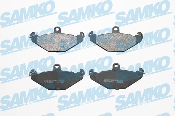 Samko 5SP427 - Kit pastiglie freno, Freno a disco www.autoricambi360.it