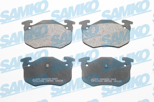 Samko 5SP582 - Kit pastiglie freno, Freno a disco www.autoricambi360.it