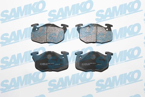 Samko 5SP642 - Kit pastiglie freno, Freno a disco www.autoricambi360.it