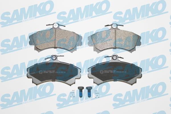 Samko 5SP615 - Kit pastiglie freno, Freno a disco www.autoricambi360.it