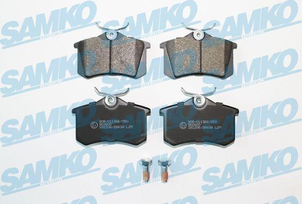 Samko 5SP634 - Kit pastiglie freno, Freno a disco www.autoricambi360.it
